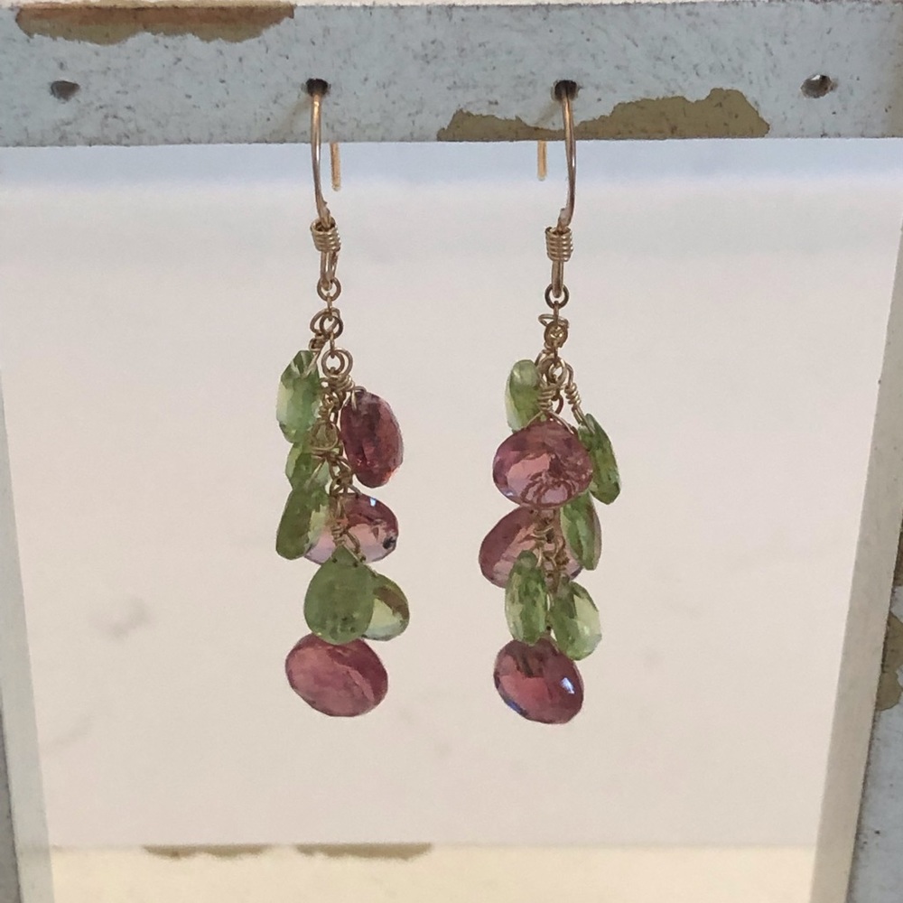 14K gold filled dangle earrings